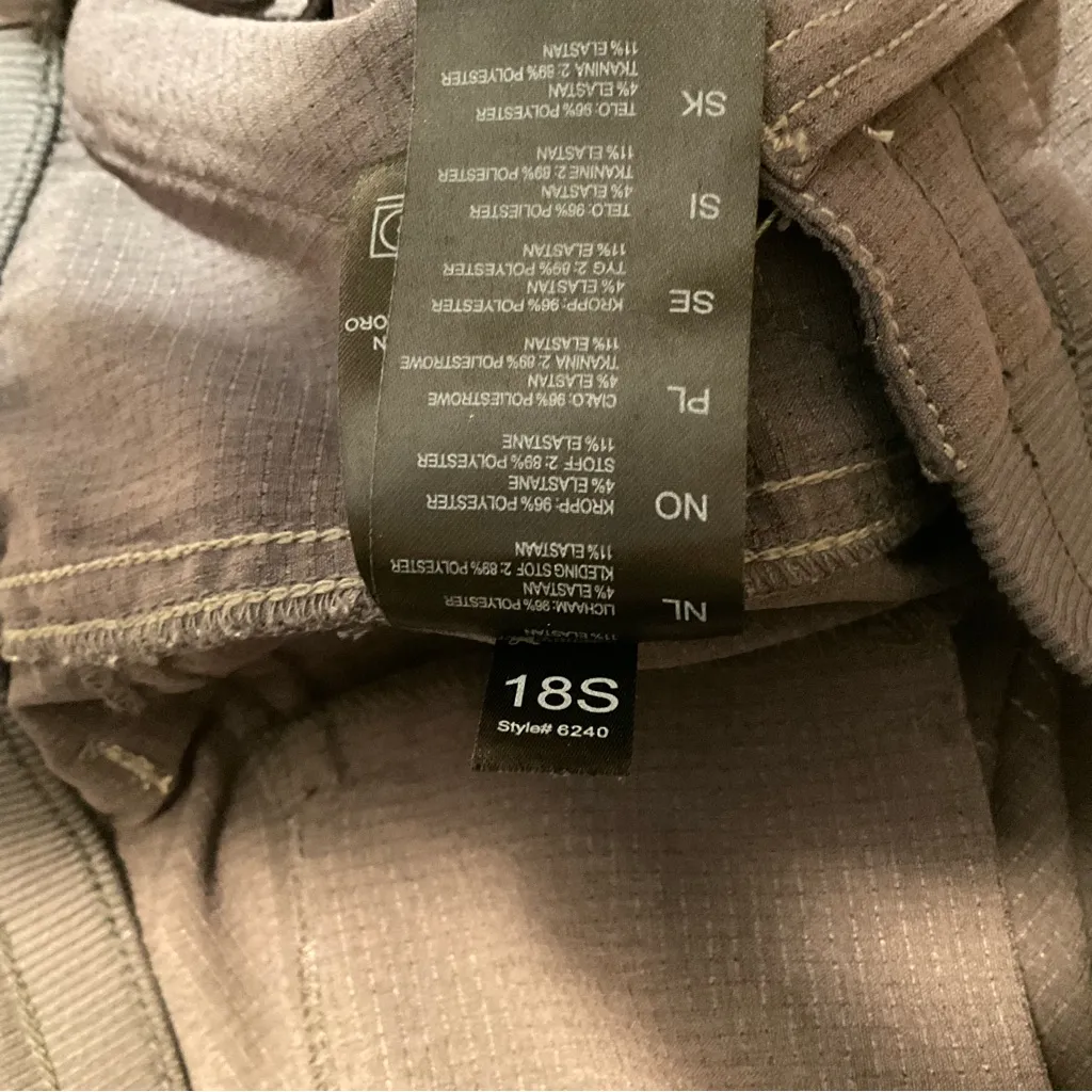 Kuhl Stretch Strattus 6240 Ripstop Hiking Shorts Gray Womens Sz 6 Elastic Waist - Image 4