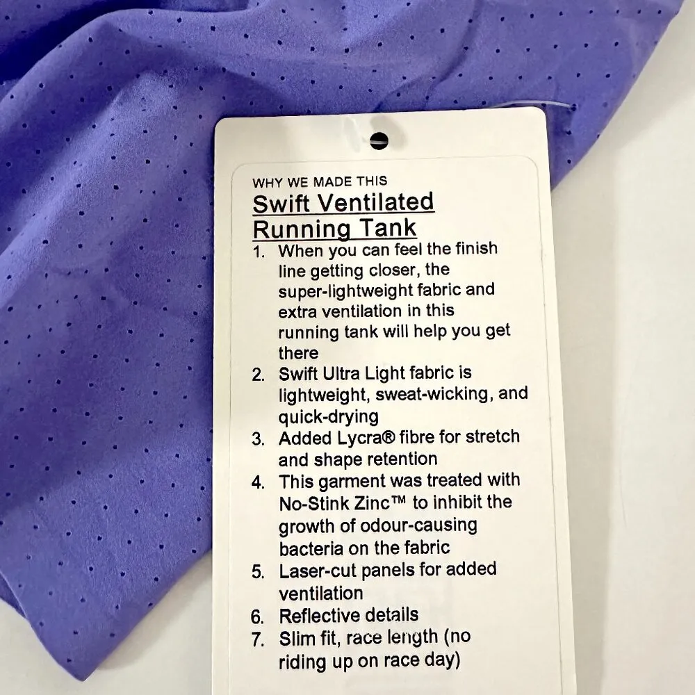 *NEW* Lululemon Swift Ventilated Running Tank - Image 8