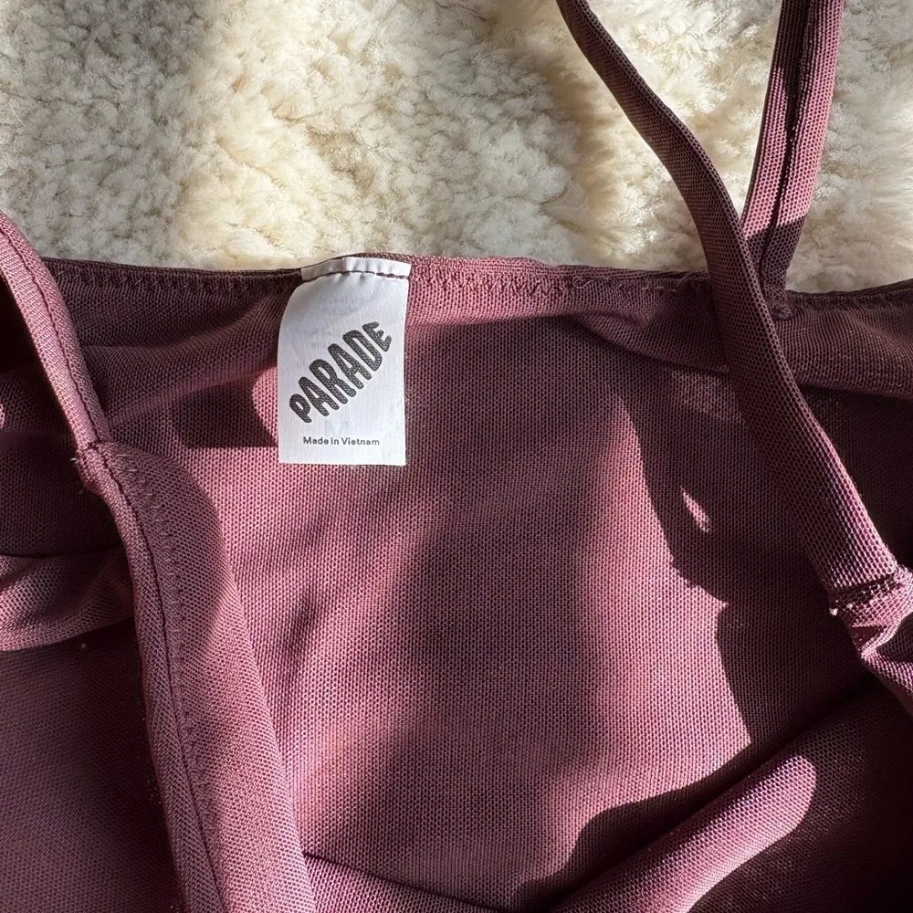 Parade Mesh Burgandy Bodysuit Purple Size M - Image 3
