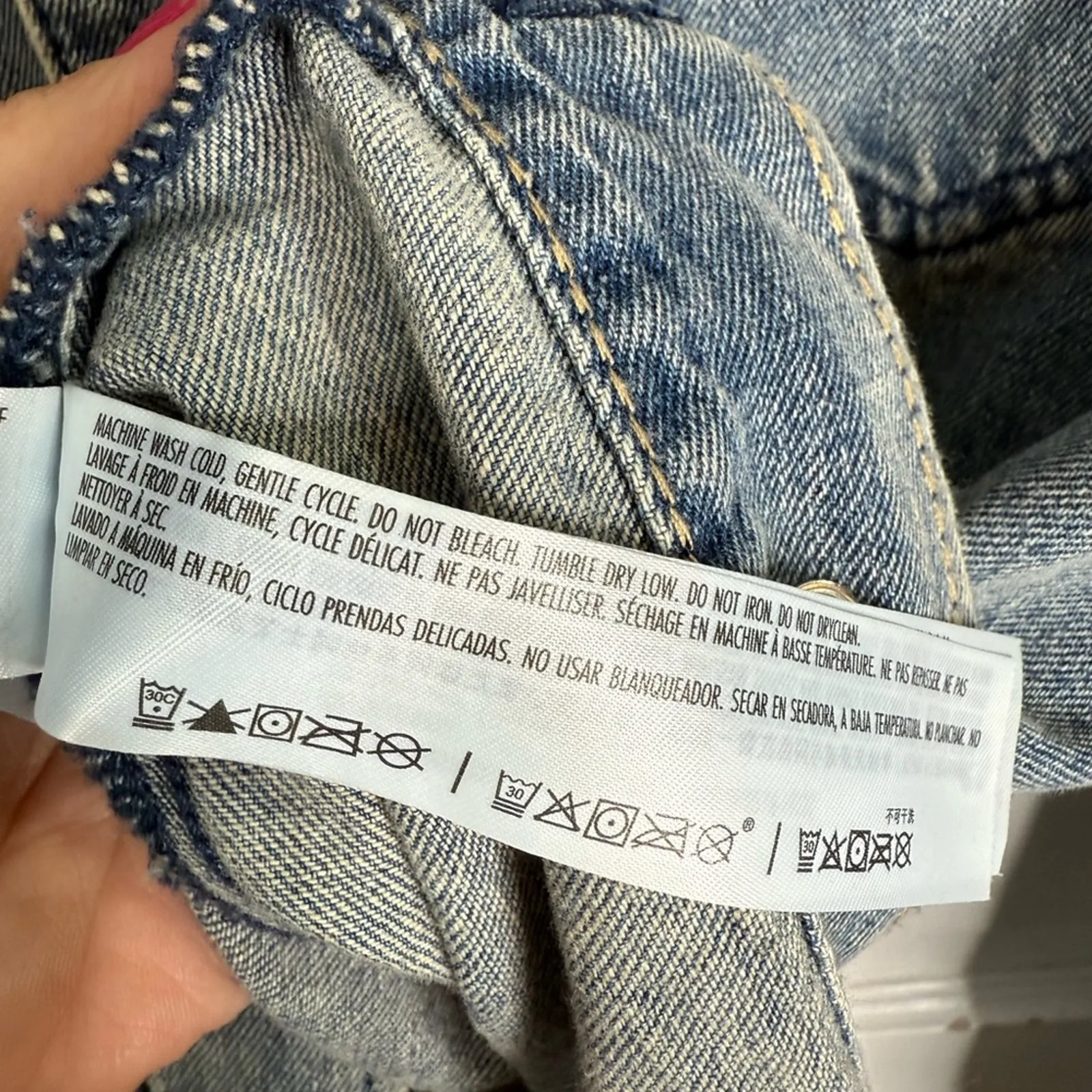 Disney Store Mickey Mouse Denim Blue Jean Leader of the Club Jacket W1559 Sz XS - Image 8