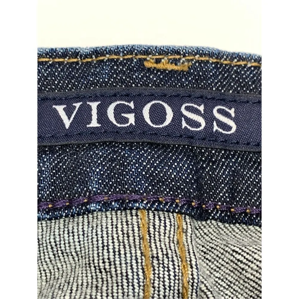 Vigoss Women’s Distressed Ripped The Thompson Tomboy Jeans Blue Size W29 - Image 9