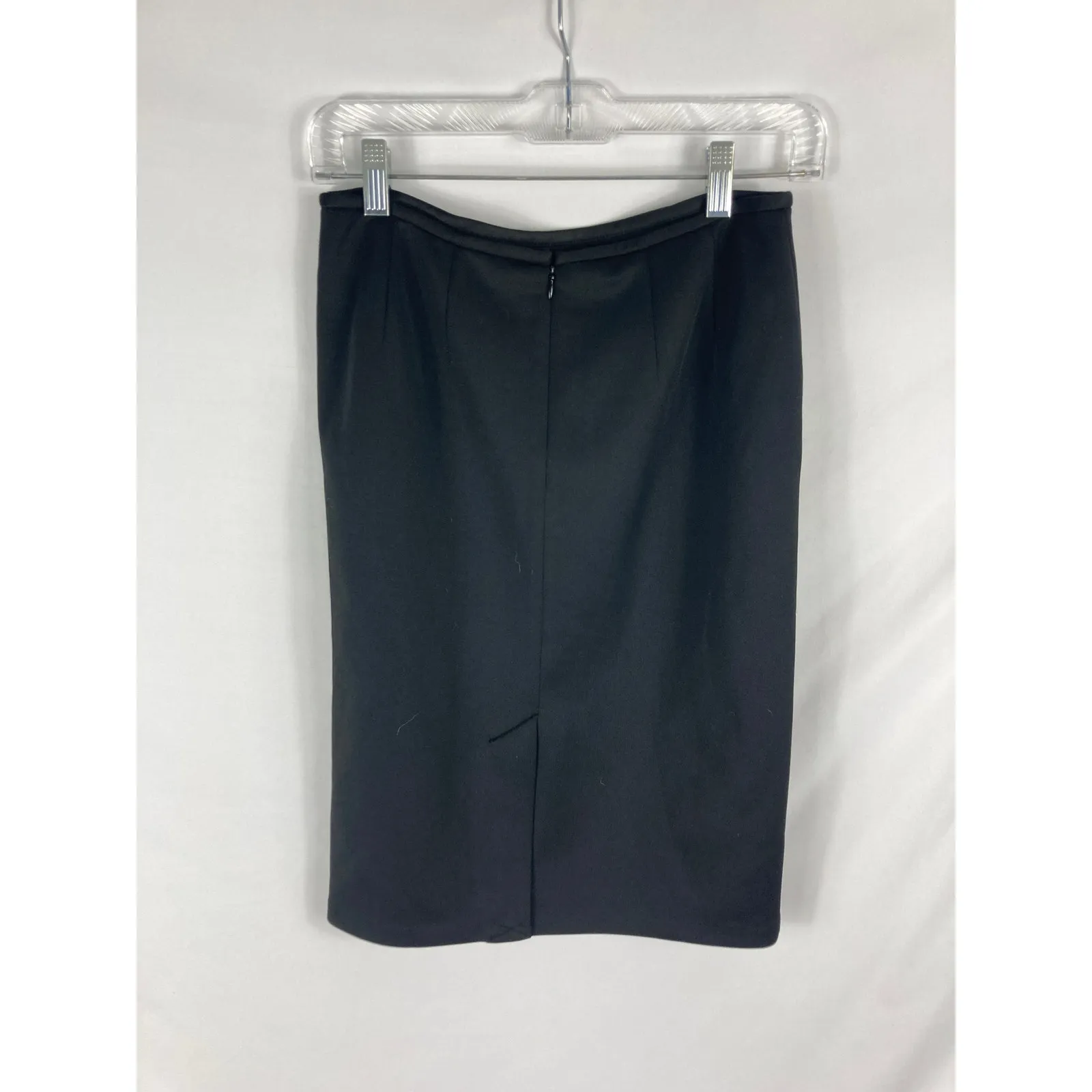 Calvin Klein Animal Print Panel Black Skirt Size 2 - Image 3