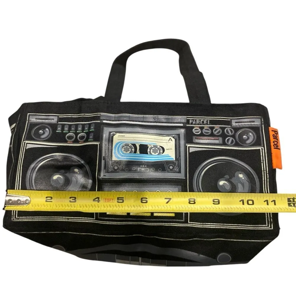Vintage Parcel Boom Box Stereo Purse Costume Y2K 90s Streetwear‎ Retro Cassette Black - Image 10
