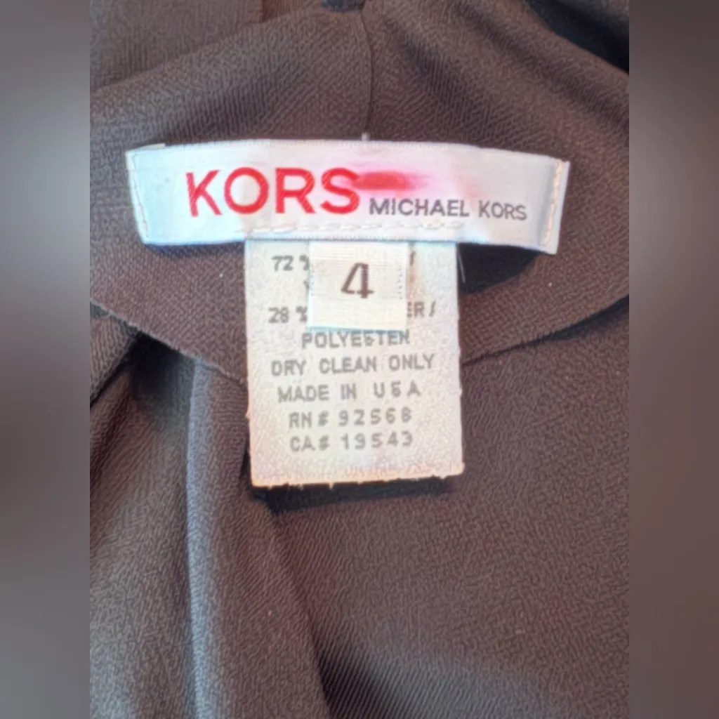 Michael Kors Black Sleeveless backless Sheath Mini Dress - Image 3