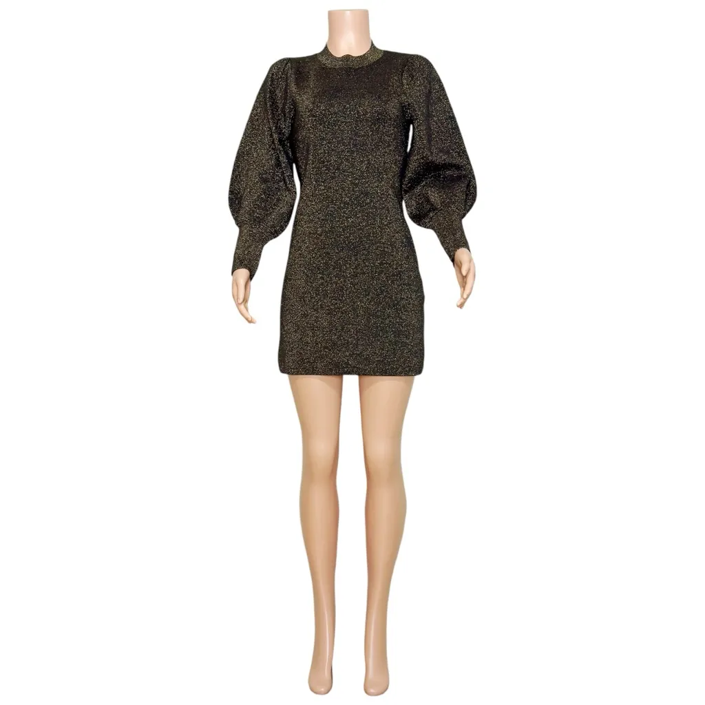 SÉZANE Kendra Sweater Dress, Bronze, Medium - Image 9