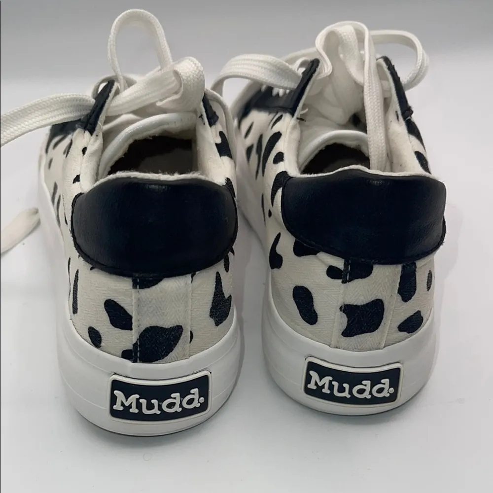 Mudd Black and White Sneakers Classic Checkerboard Design - Image 4