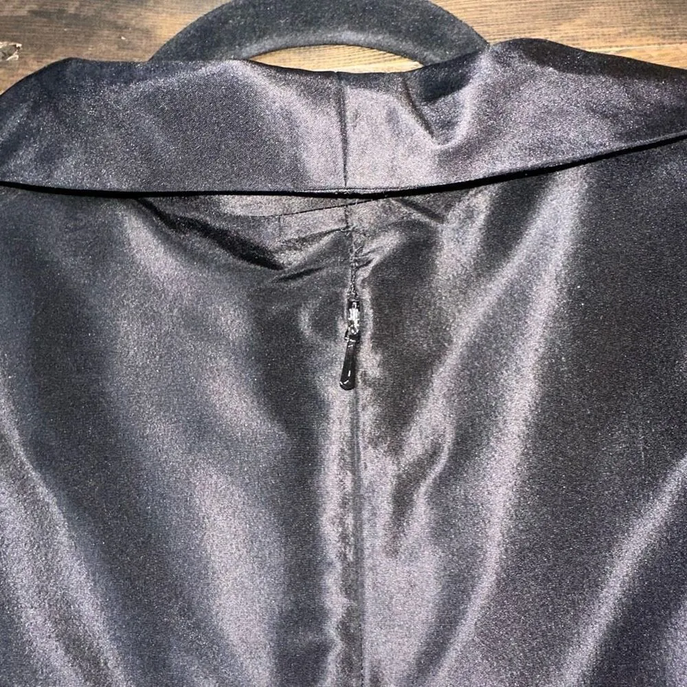 Rickie Freeman Teri Jon Cocktail Retro Fit & Flare Dress Black Size 14 - Image 4