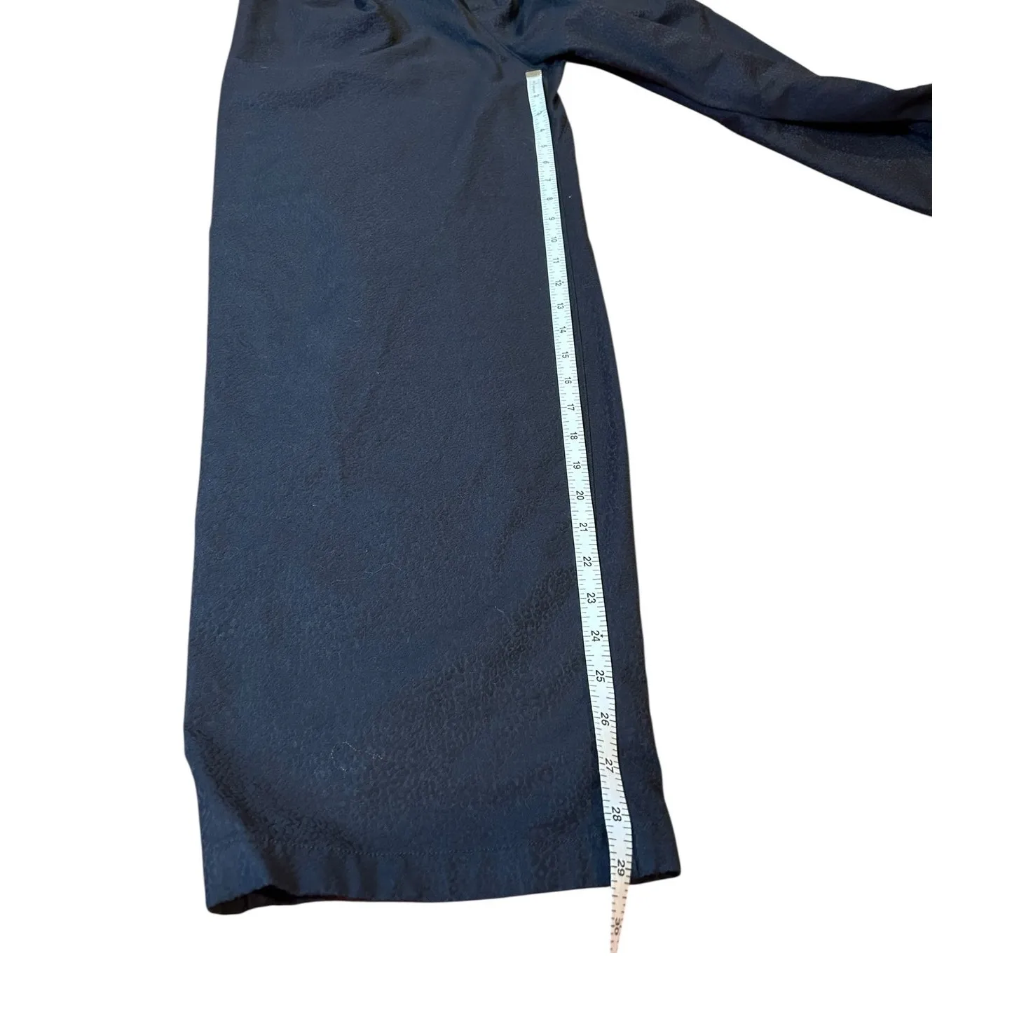 LULULEMON Lab Jacquard Leopard Print Black Wide Leg Pants Womens Size XS 0 - Image 6