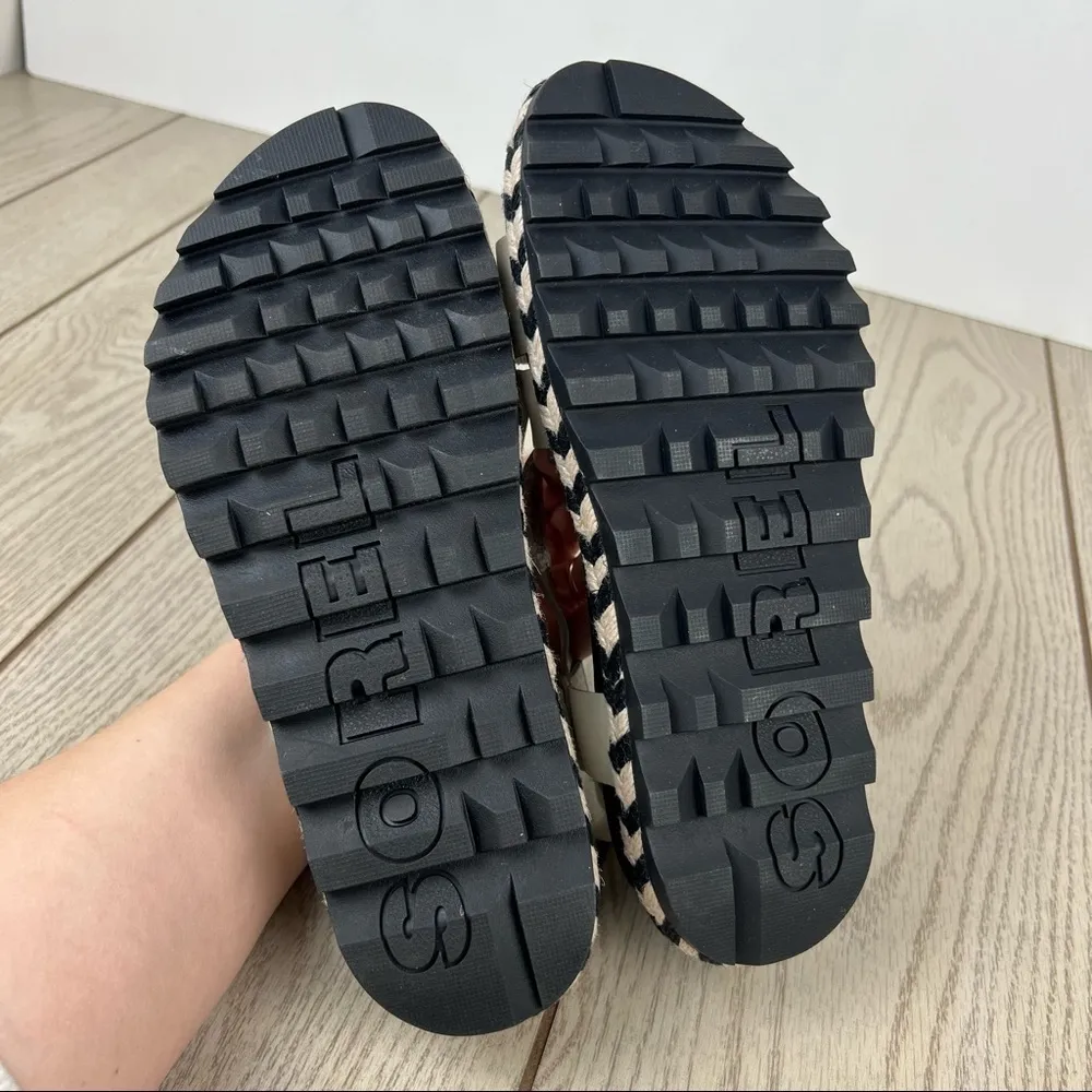 Sorel Roaming Crisscross Espadrille Chevron Pattern Sandals US8.5 Chalk $110 - Image 11