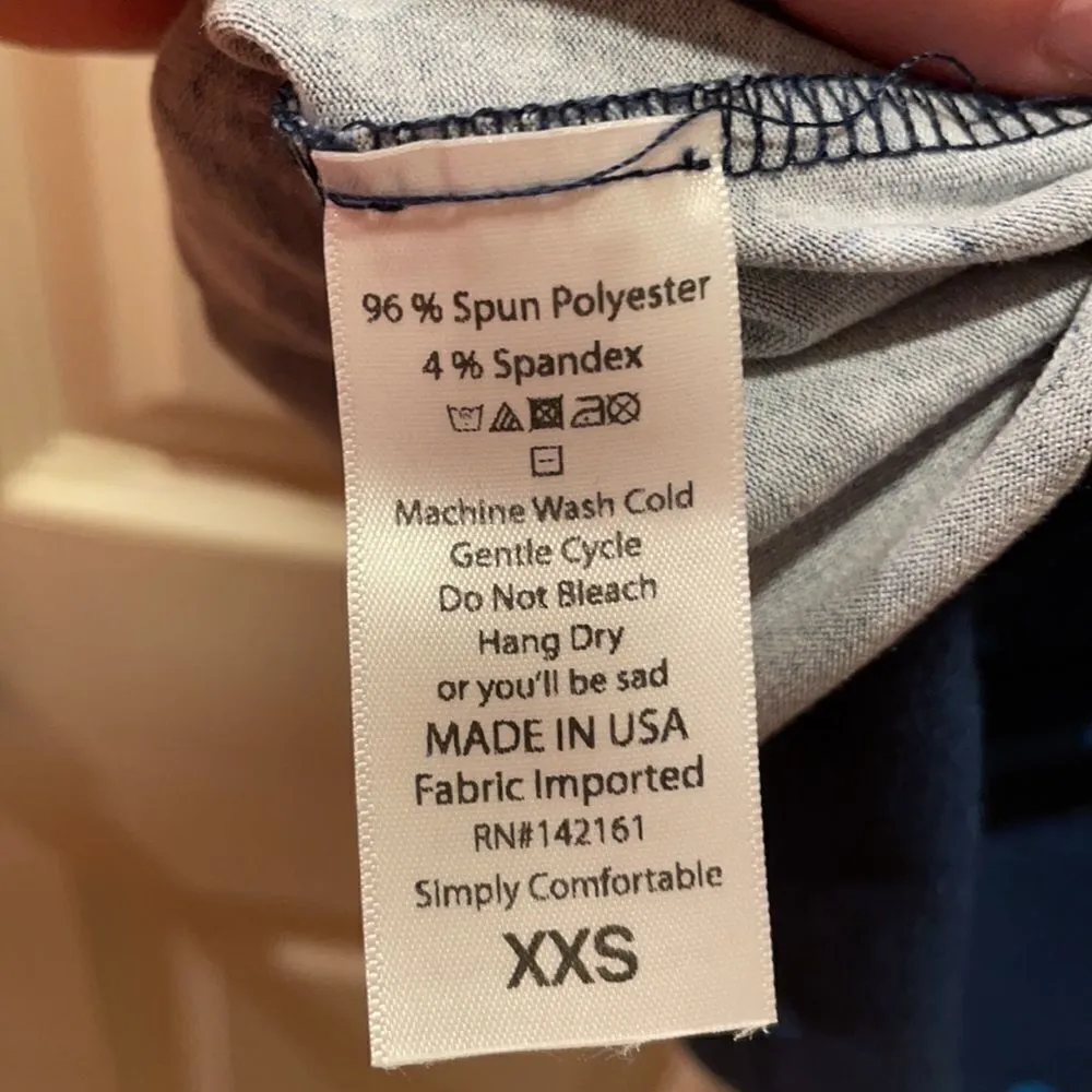 LuLaRoe Navy & Royal Blue polka dot bodycon dress - Image 8