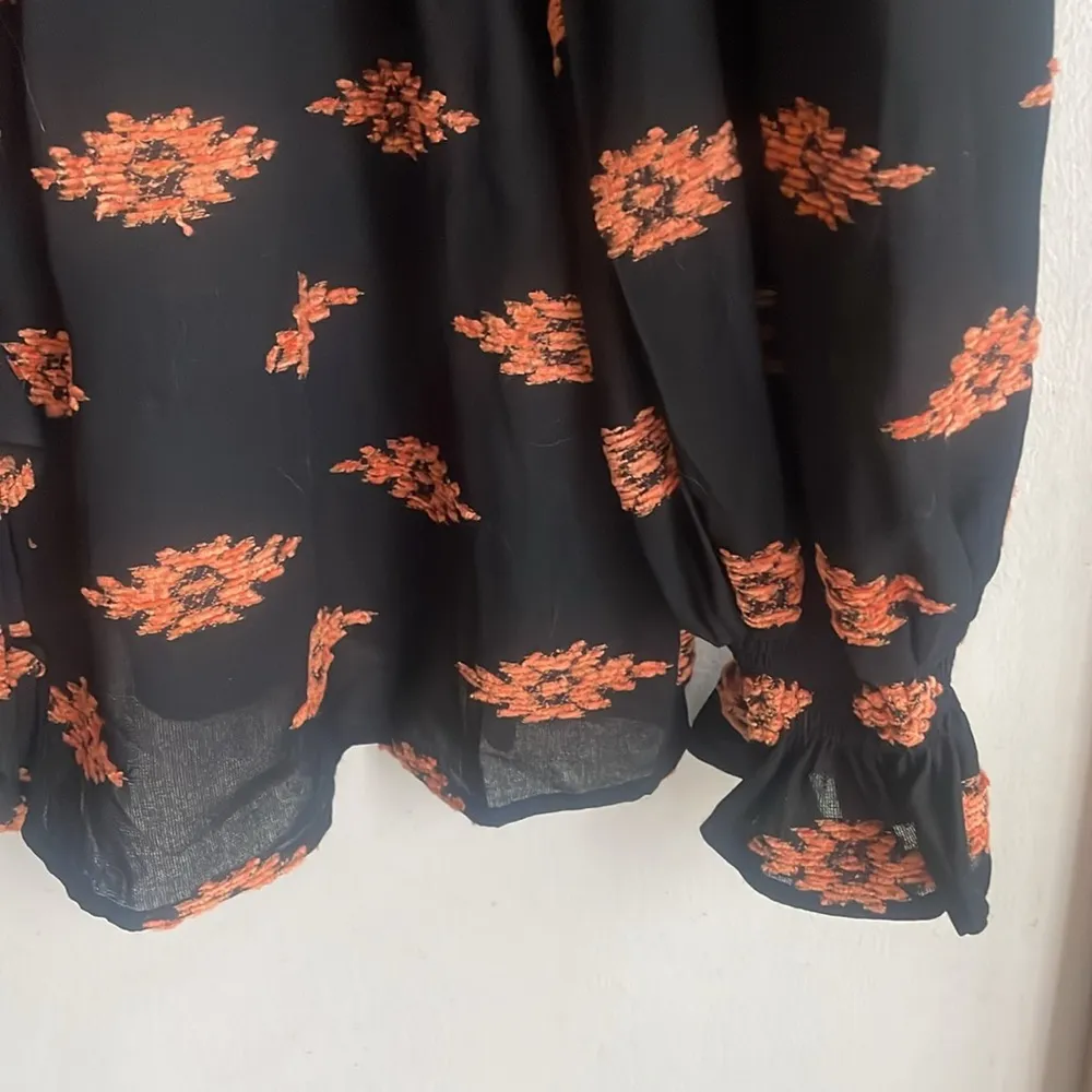 RHODE Nessa Top In Ikat Clip Jacquard In Multi Black Size XS - Image 8