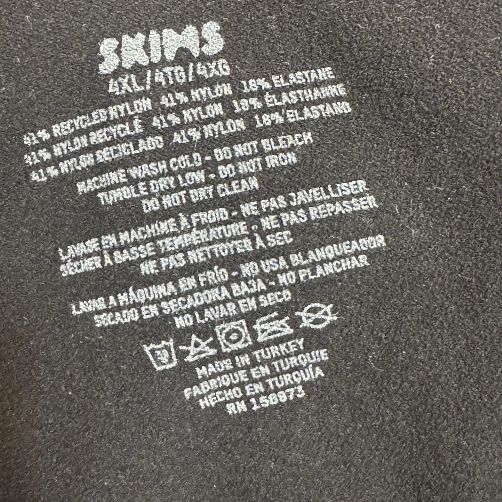 Skims Sculpting Bodysuit Womens 4XL Black Onyx Shapewear Mid Thigh One Piece Size 4X - Image 7