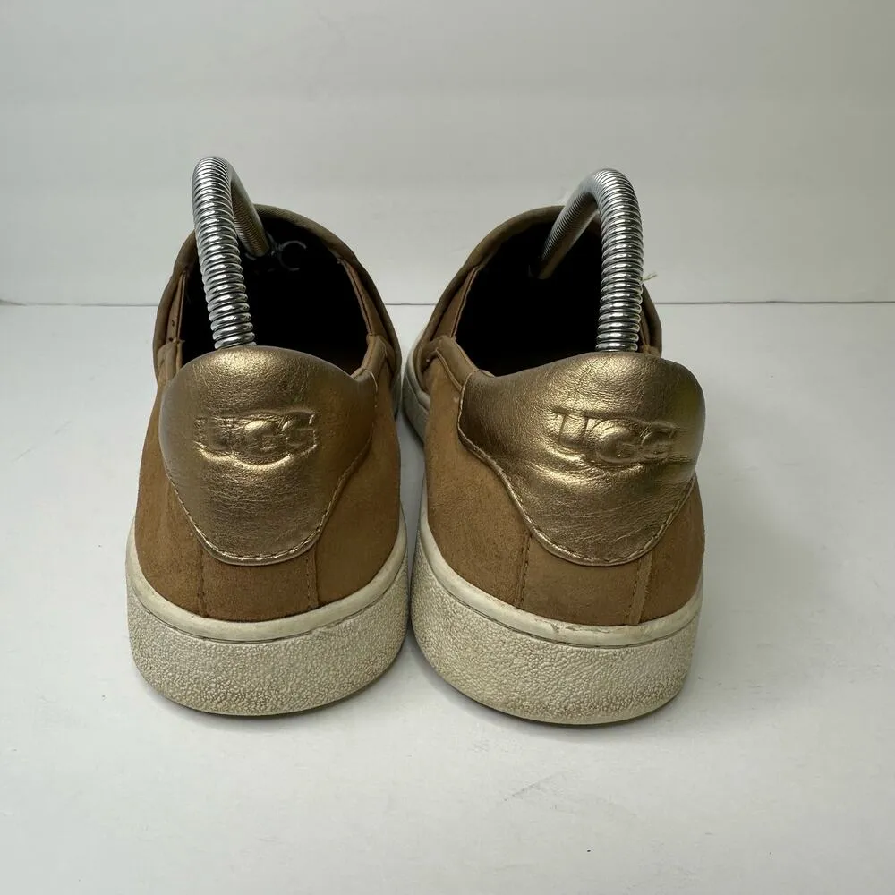 UGG Womens size 9 Cas Slip-On Chestnut Leather Suede  1019217 f27021C - Image 4