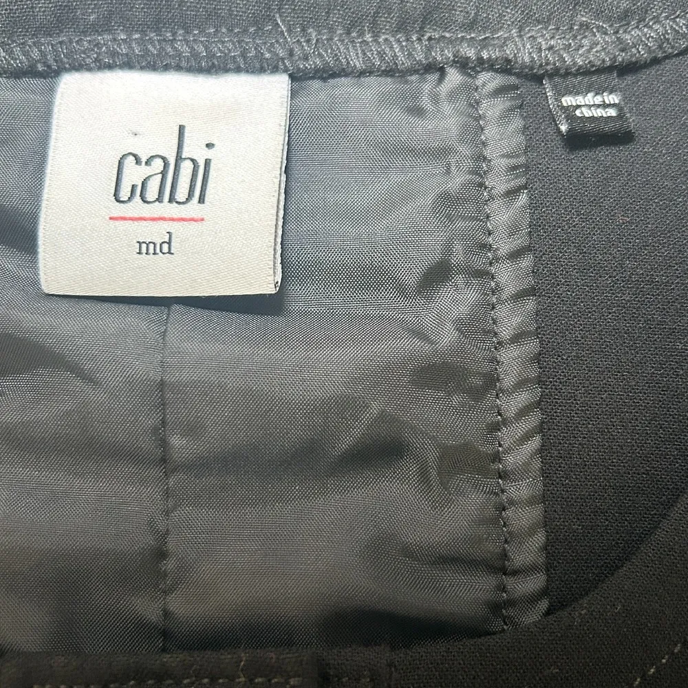 Cabi‎ 3036 Media Jacket Blazer Black Green Silver Metallic Look Size Medium - Image 5