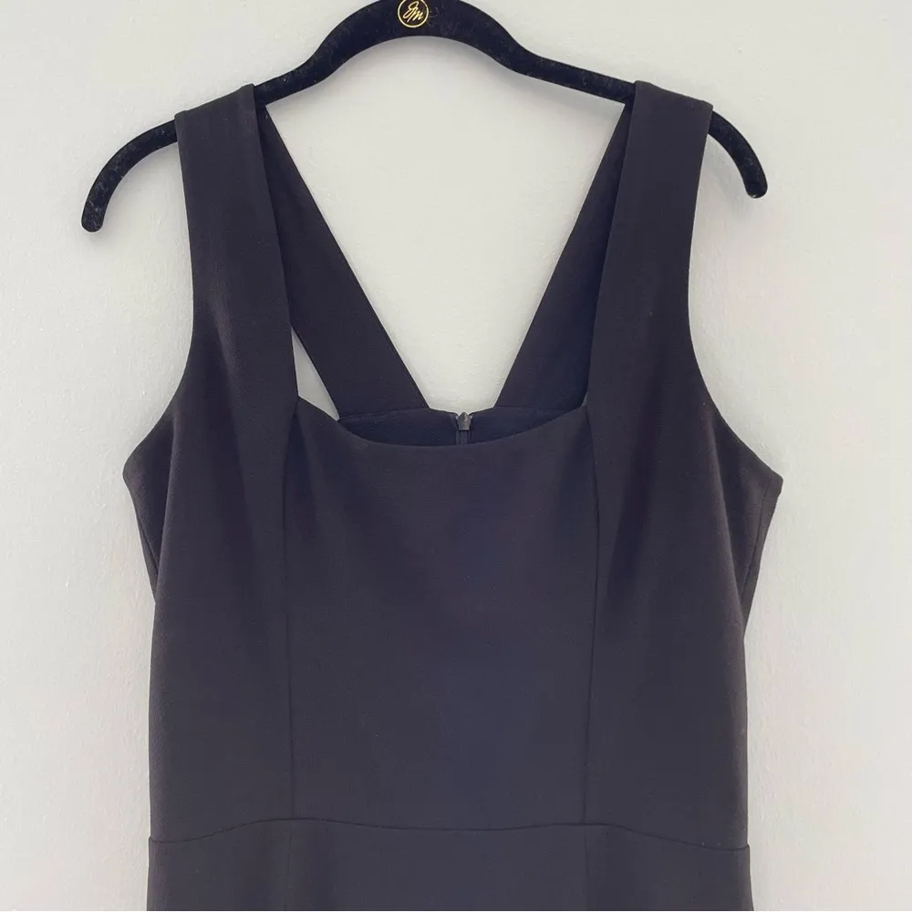 Dress the Population Monica Tea Length Trumpet Dress Black Large - Image 5