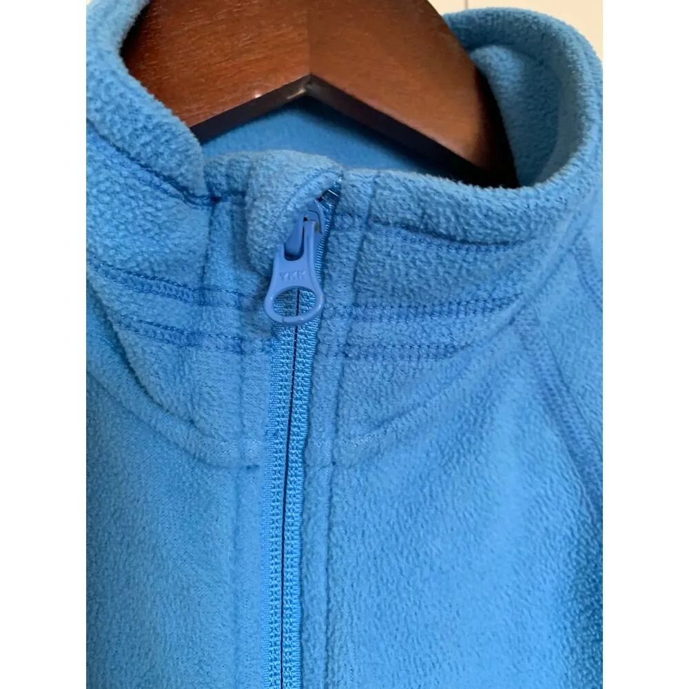 The North Face full zip light fleece blue size medium - Image 4