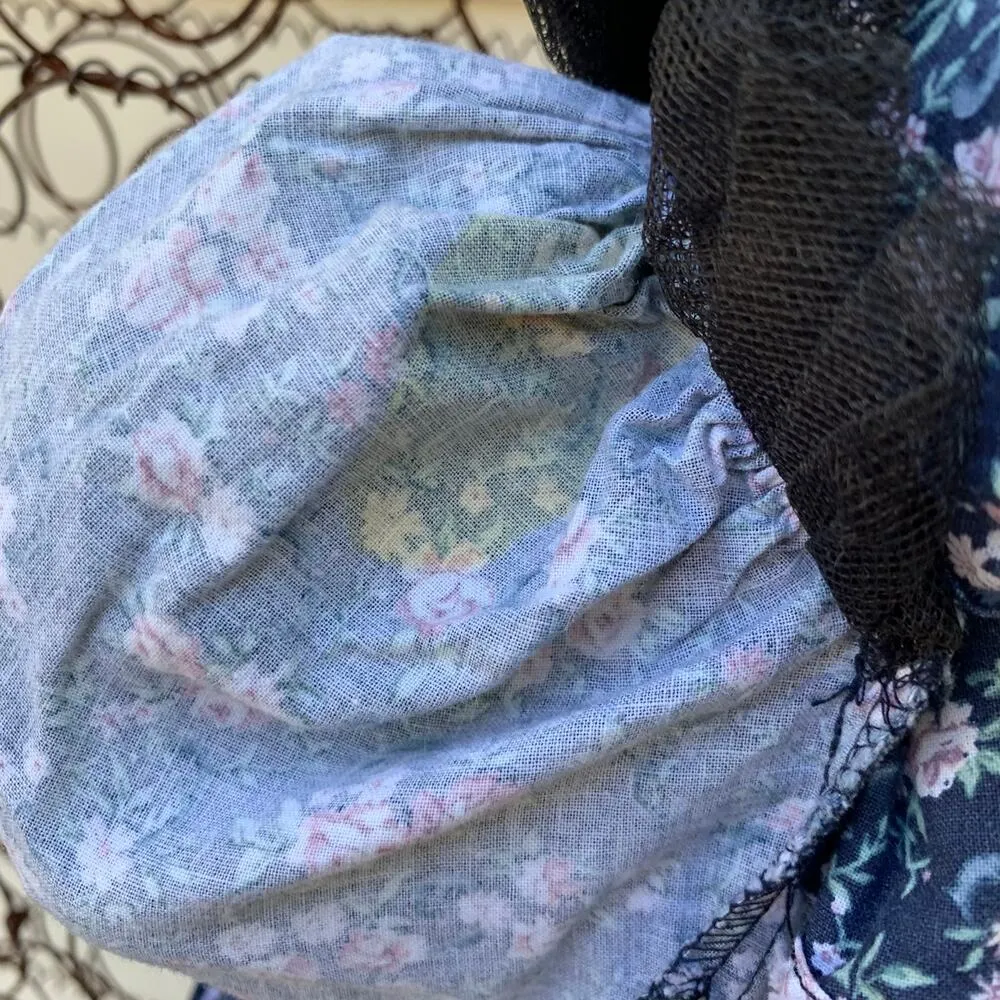 Vintage 80s 90s Gunne Sax Jessica McClintock floral lace cottagecore dress - Image 9