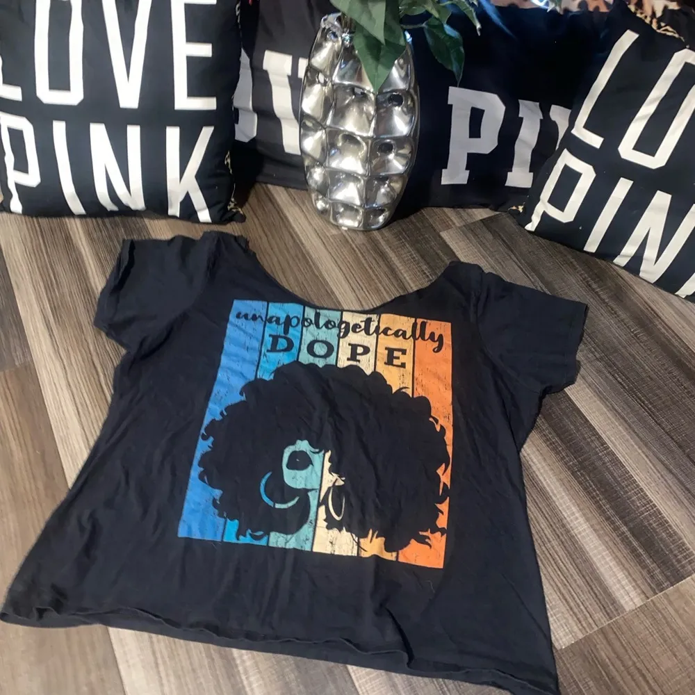 Amazon Unapologetically Dope Black Graphic Tee - Image 4