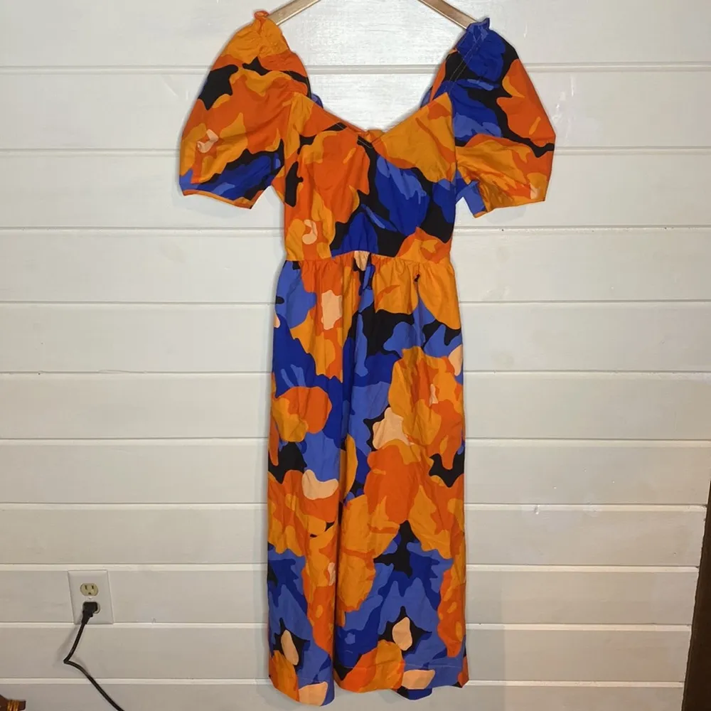 NWOT Tabitha Brown for Target Floral Print Puff Sleeve Tie - Image 6