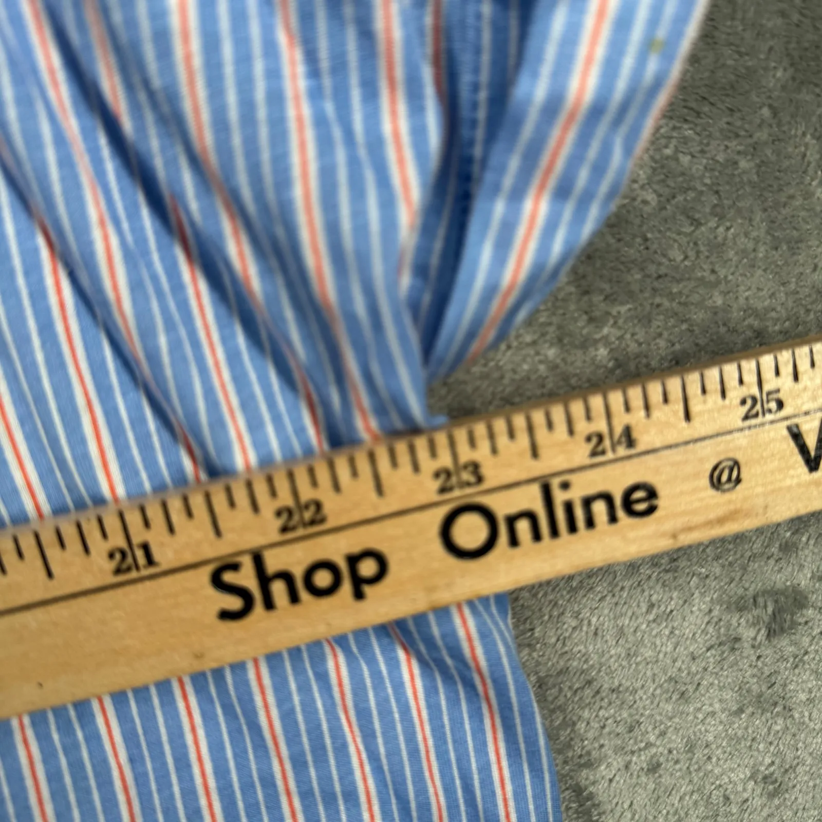 Lauren Ralph Lauren Pajama Set Large Blue Stripe Crop Capris Loungewear Cozy - Image 11