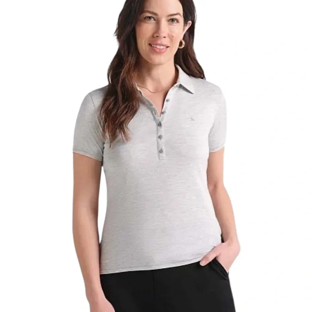 Travis Mathew Featherweight Polo Five Iron Golf Logo Gray Size M - Image 14