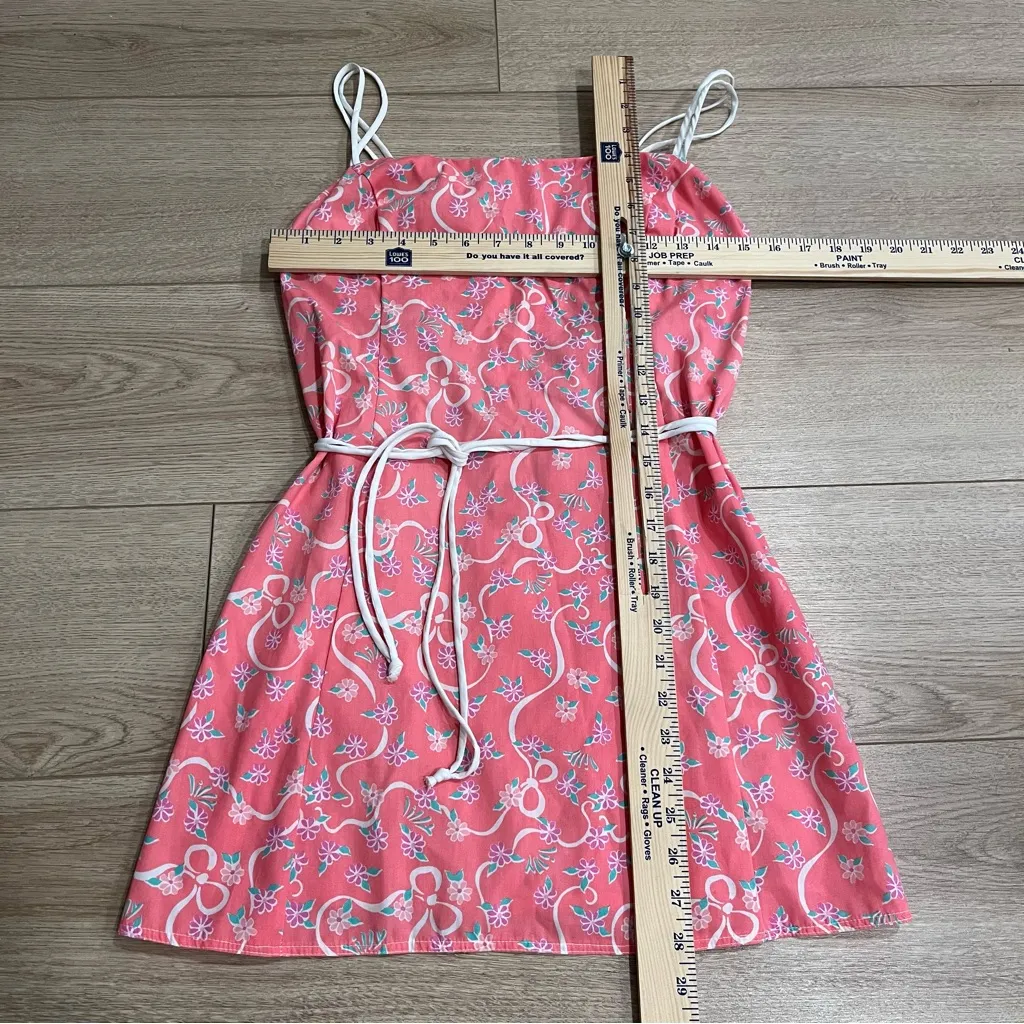 Lilly Pulitzer Vintage 80s “The Lilly” Made in USA Belted Shift Dress Size 12 - Image 2