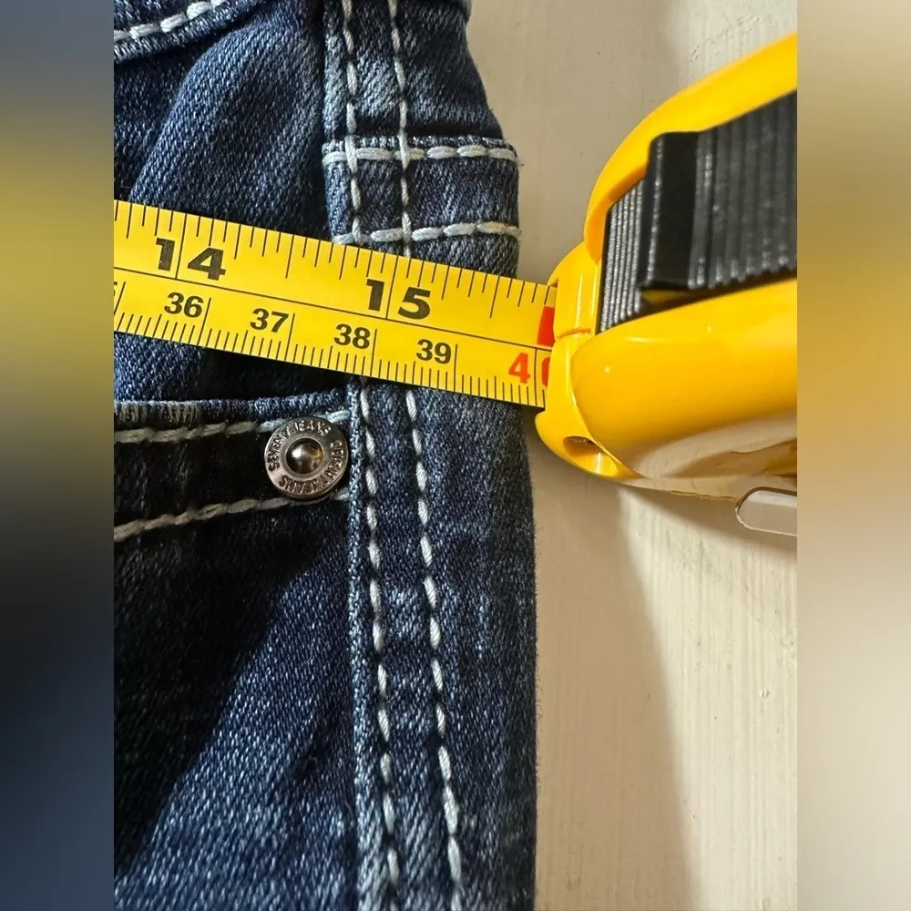 Seven For All Mankind Jeans Womens 8 Dark Wash Straight Leg Y2K High Rise - Image 8