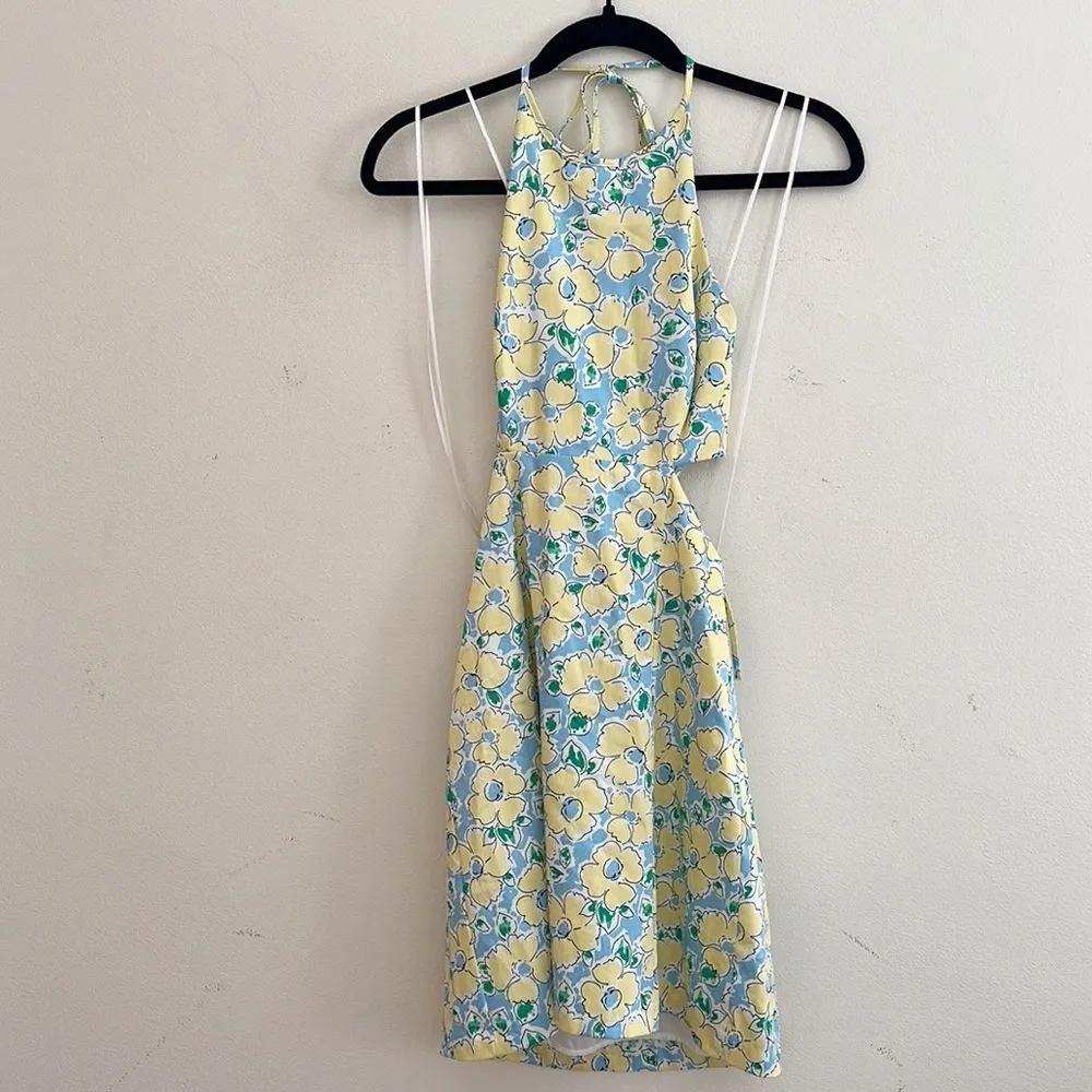 Zara | Floral Cut Out Dress - Image 4