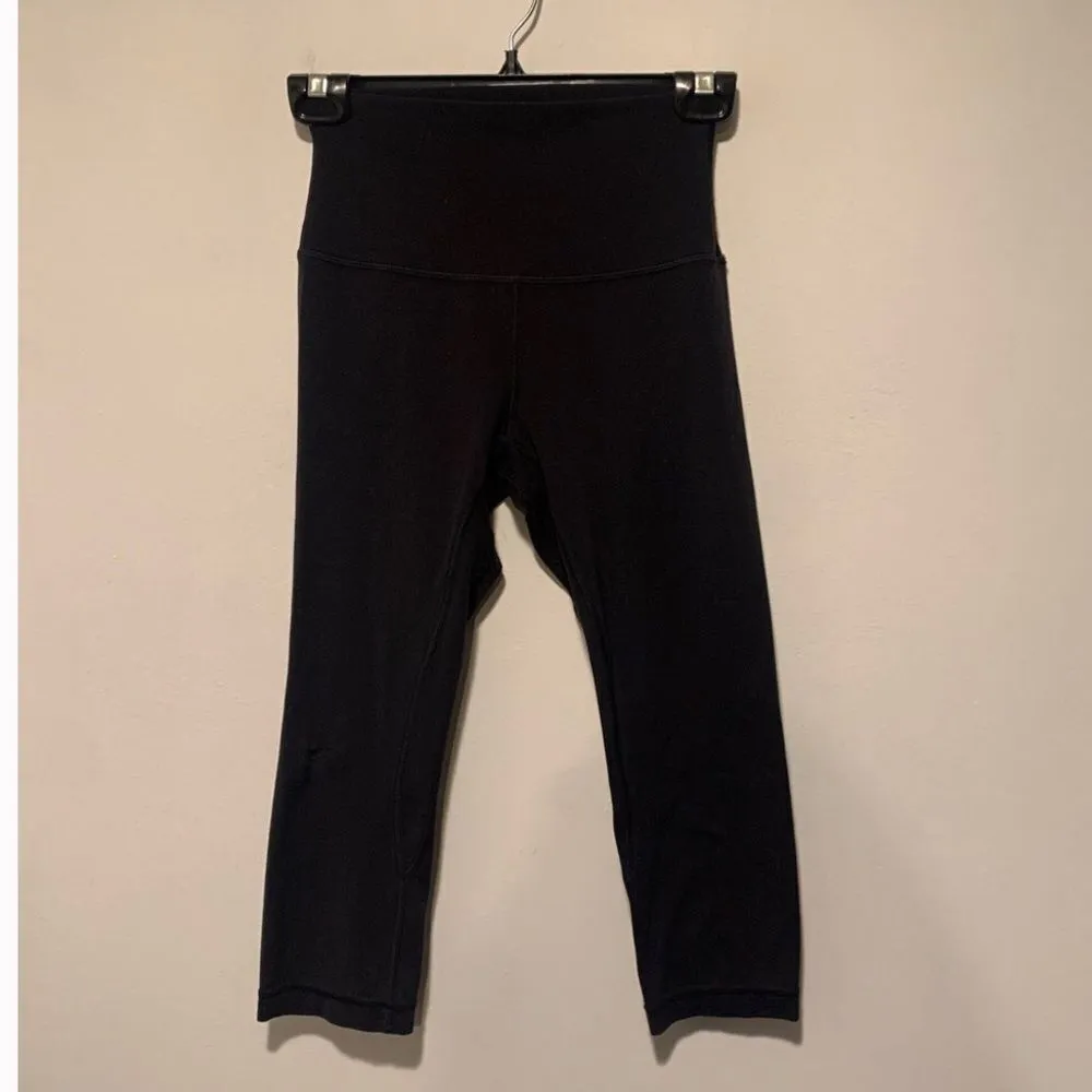 Lululemon Align Crop‎ Black Size 4 Flawed See Pics Athletic Running Yoga - Image 8