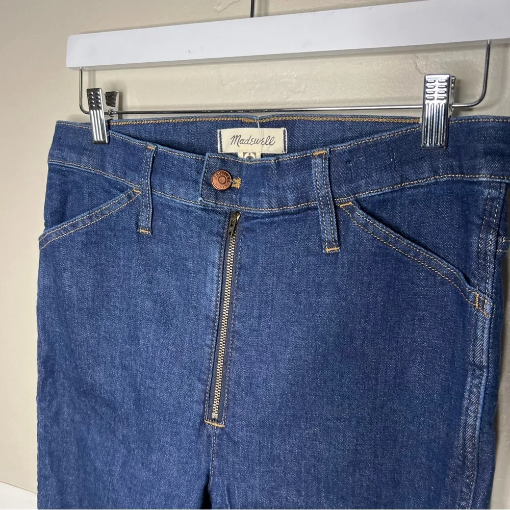 Madewell 10" High-Rise Skinny Crop Jeans in Macarthur Wash Exposed Zip‎ Edition - Image 5