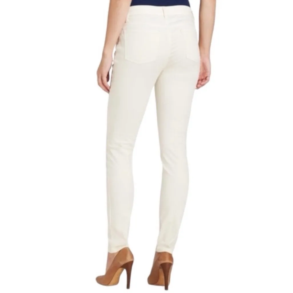 NWT Eileen Fisher Mid-Rise Ecru Cream Organic Stretch Cotton Skinny Jean, 14 - Image 5