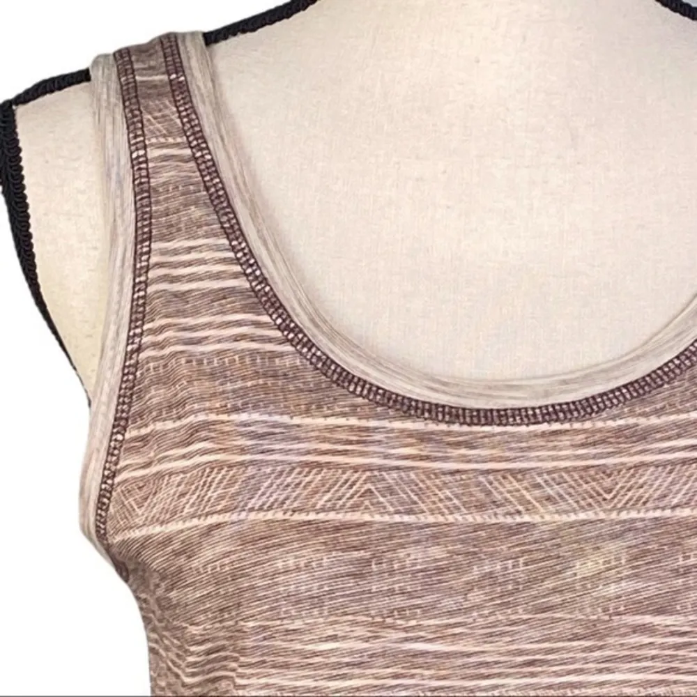 PRANA beige and brown “Kiely Sleeveless Tunic Tank Top” in size Small. EUC - Image 3