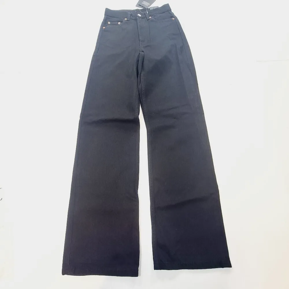 Dr. Denim Echo Straight in Black Size 24 - Image 3