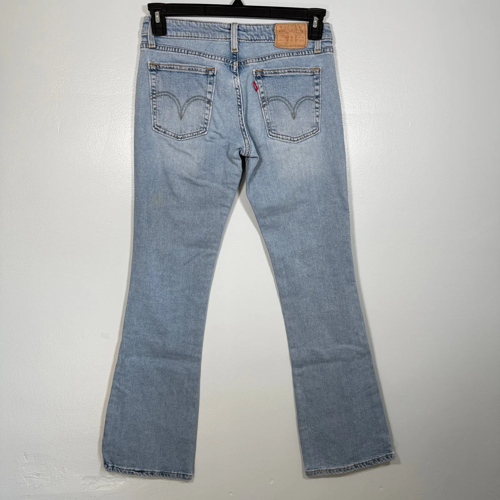 Y2K Levi’s 518 Superlow Bootcut Flare Low Rise Light Wash Jeans 30 Cowboy - Image 3