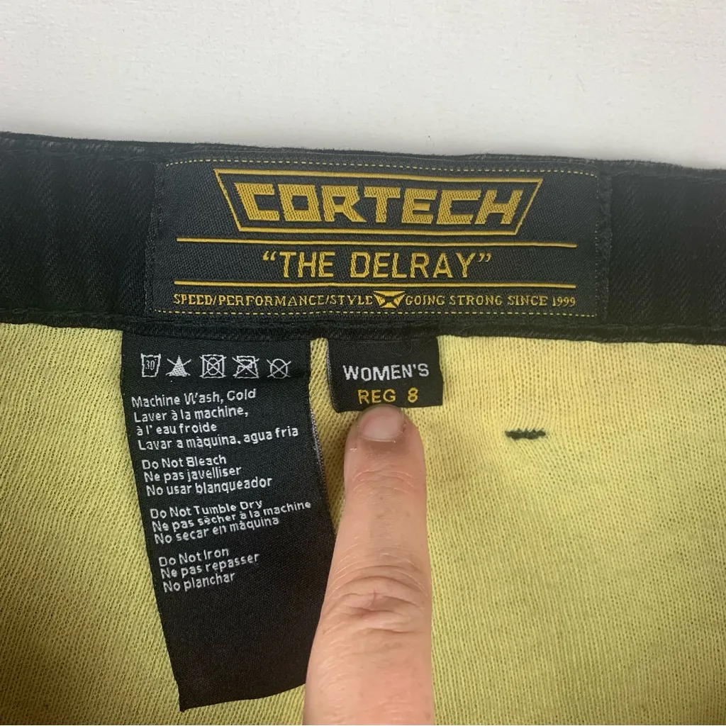 Cortech the Delray Women size 8 medium black riding jeans reinforced padded perf - Image 3