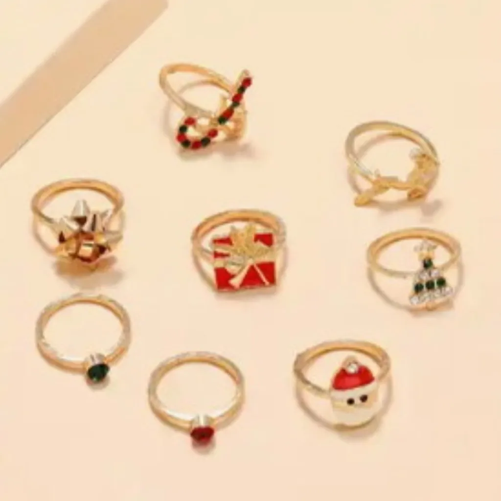 Christmas Ring set Gold - Image 2