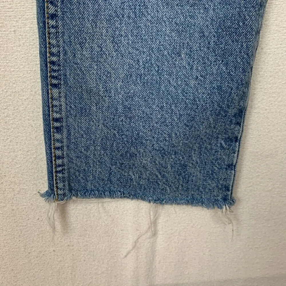 Boyish womens size 26 Tommy jeans in Gilda relaxed raw hem revolve denim distres Blue - Image 9