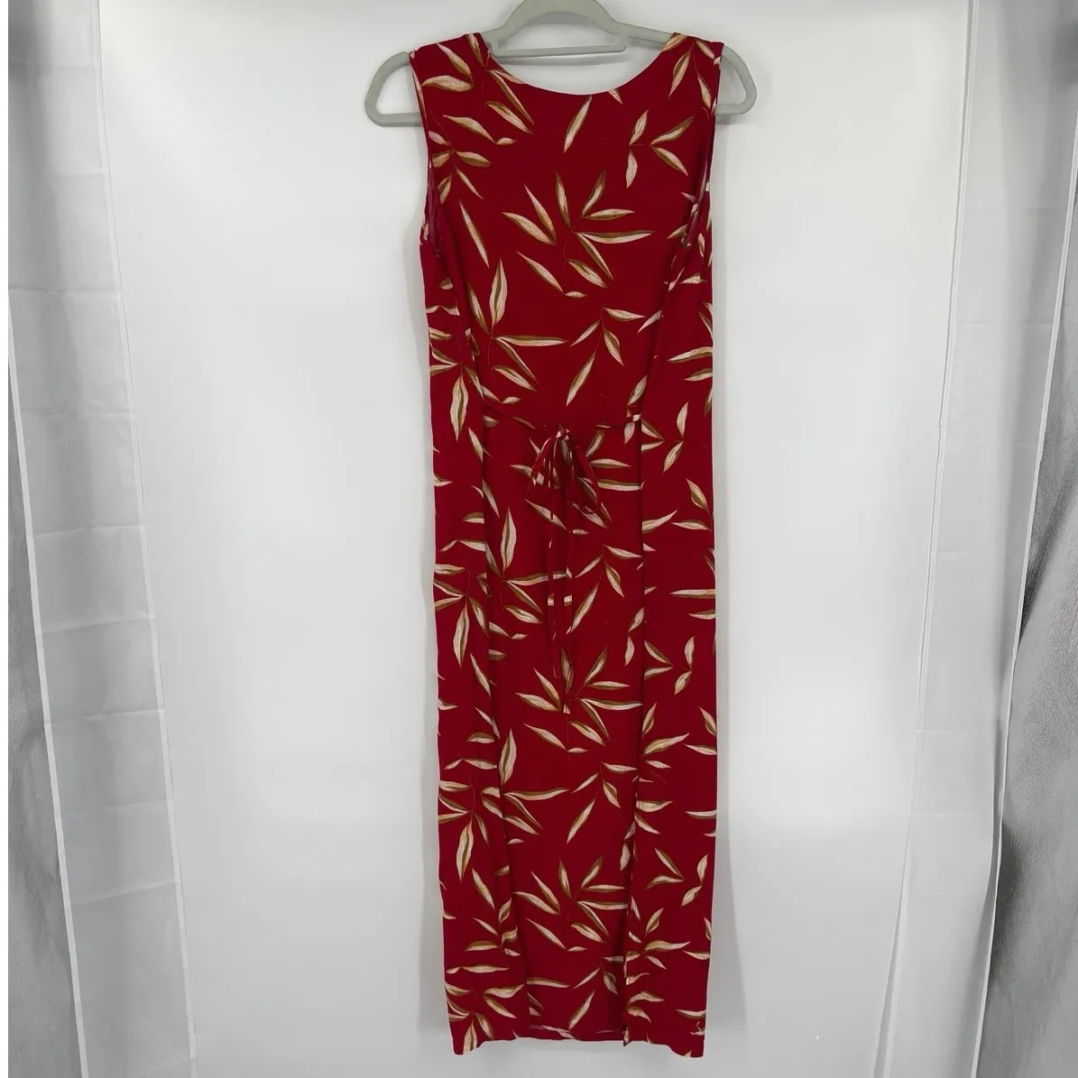 Vintage 90s Jane Ashley Sheath Maxi Dress Sz L Boho Coastal Resortwear Y2K Retro - Image 7