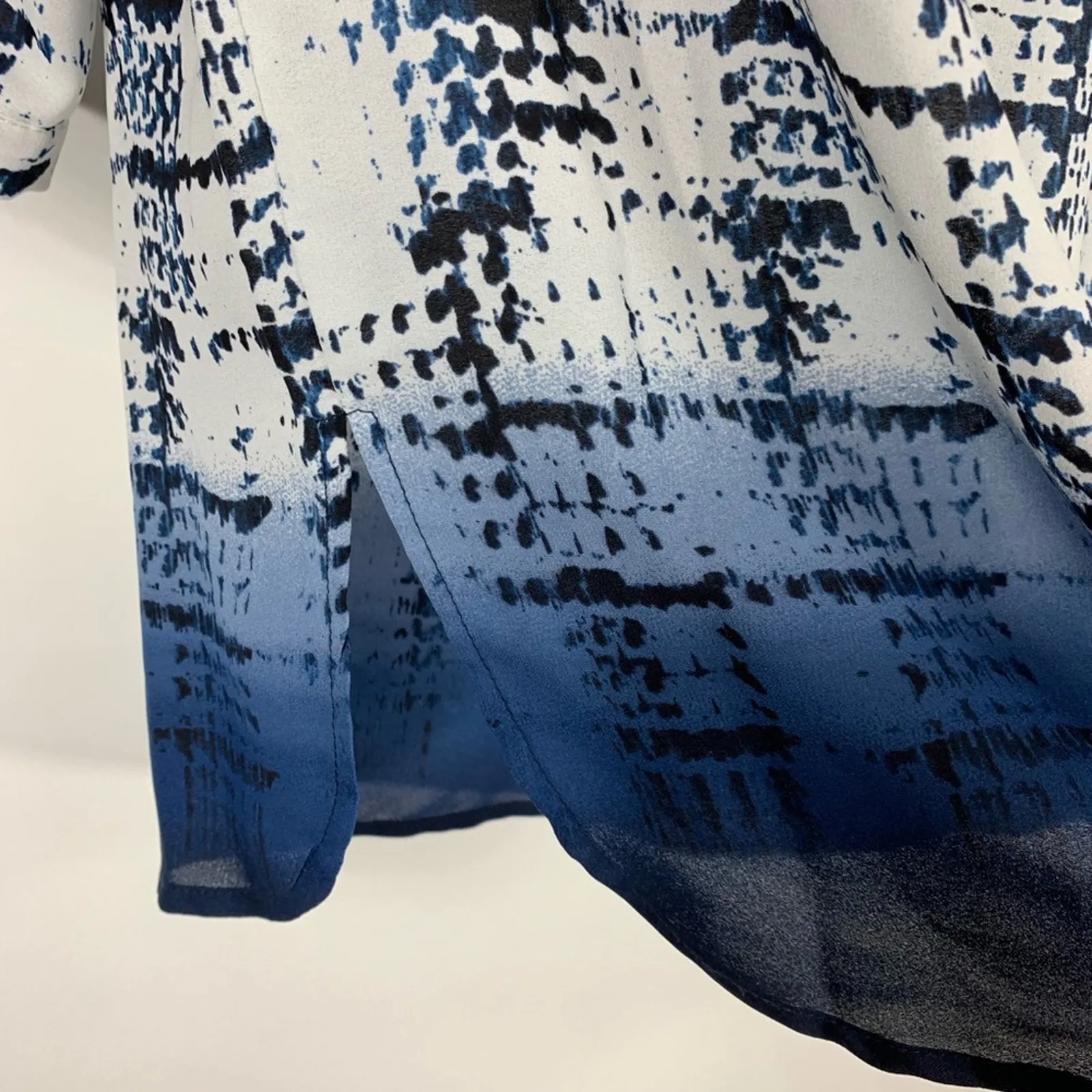 Willi Smith  Patterned Blouse 3/4 Sleeve Sz Small - Image 10