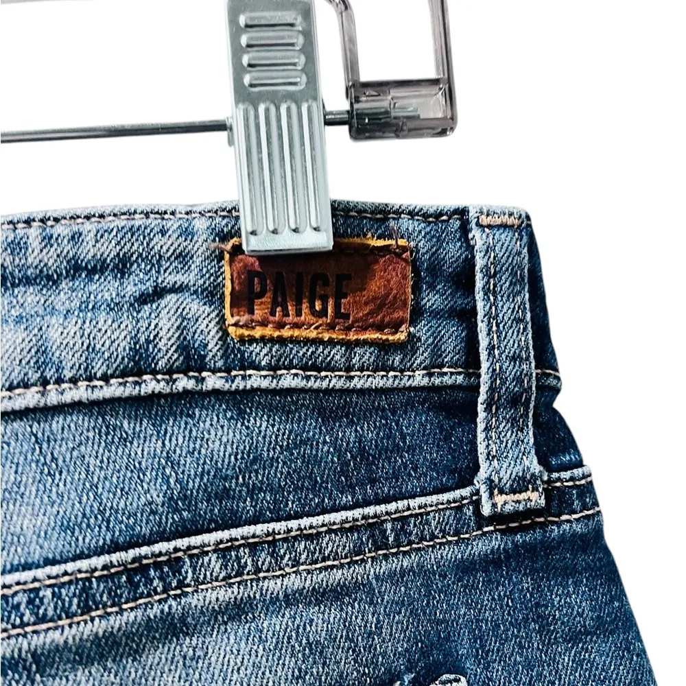 Paige Cut Off Denim Blue Jean Shorts Women's Size 29 Casual Boho Western Pockets - Image 6