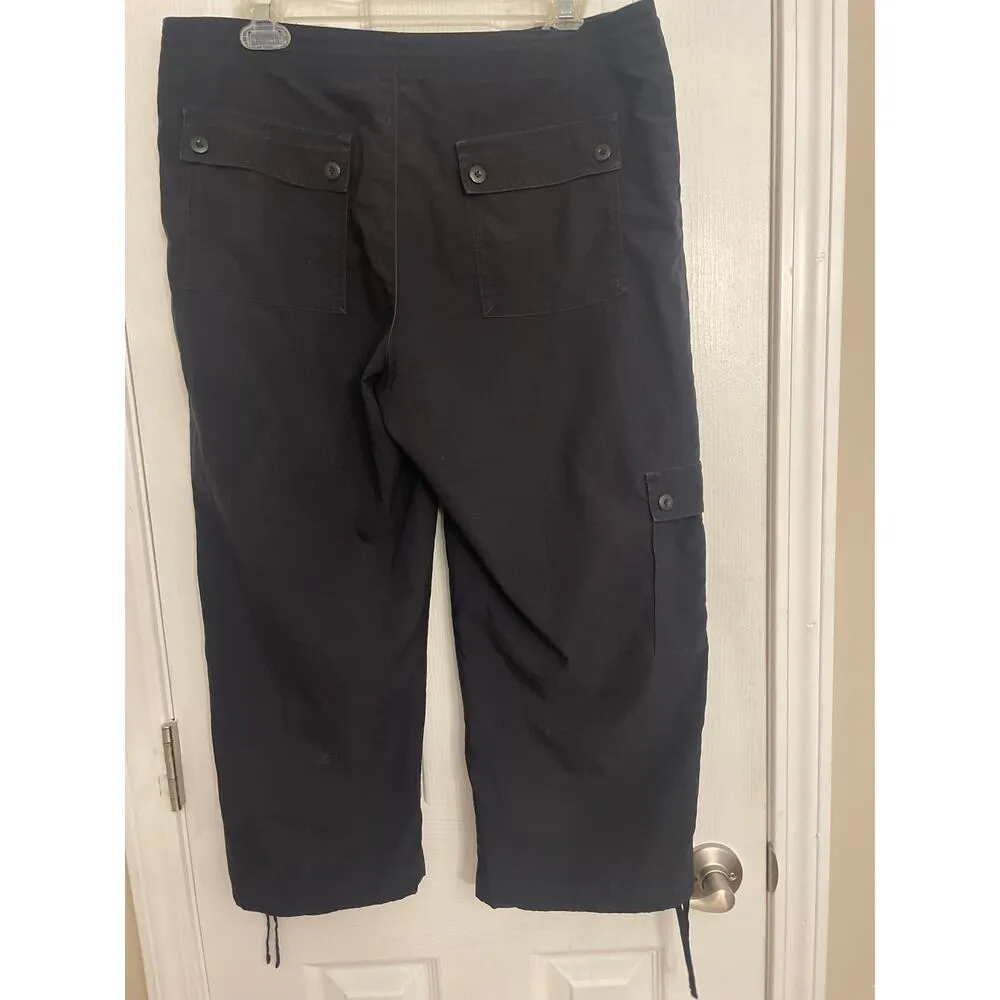 Patagonia Worn Wear All Out Capris, Black All weather fabric, capri length, A51 - Image 4