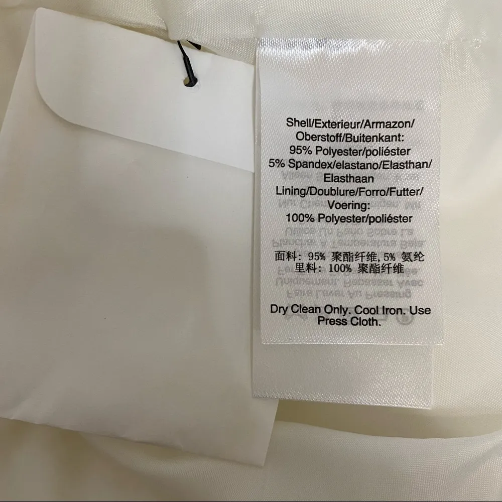 DKNY Foundation Slim Ankle Pants in Ivory Size 6 NWT - Image 9