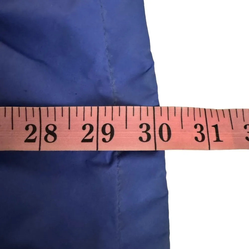 Lands’ End Hooded Mesh Lined Blue Rain Jacket Sz Medium - Image 12