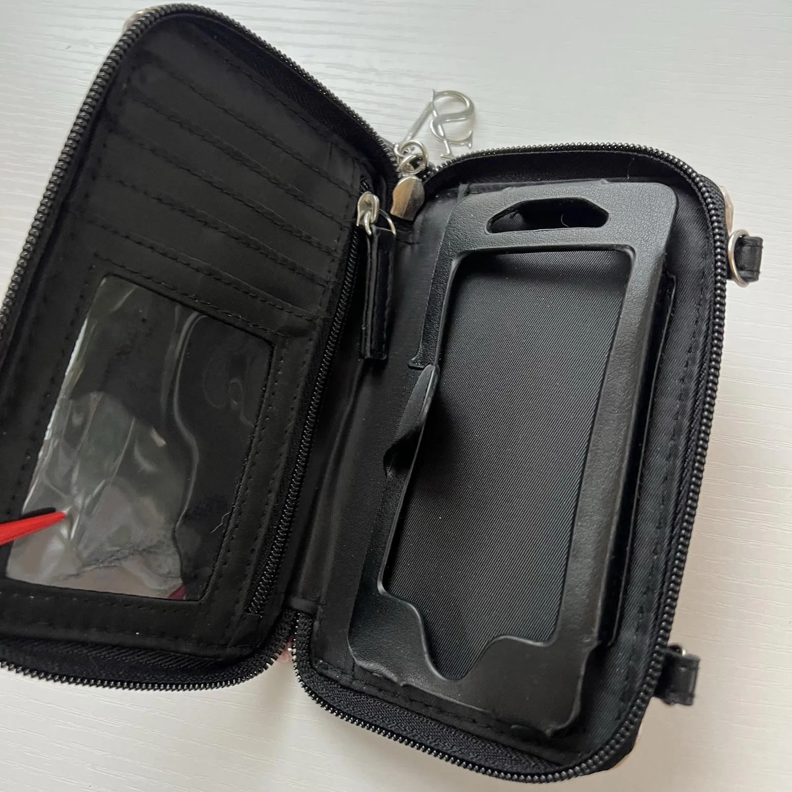 Y2K Victoria's Secret Pink Sequin Stripe Wallet Phone Case pink glitter cute - Image 5