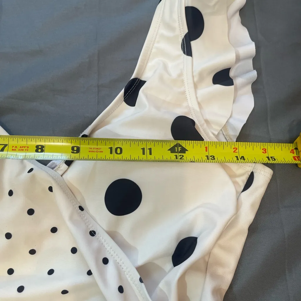 Marina west White Polka Dot Swimsuit size S, Yvory & black #summer #Beach (NWT) - Image 6