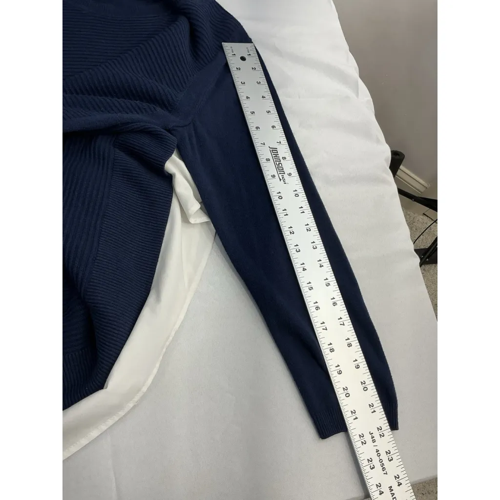 Womans Hilary Radley Sweater Pullover XXL Navy Long Sleeve Crew Neck - Image 8