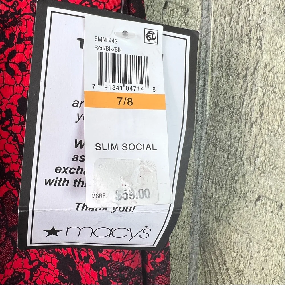 B. Darlin Size 7/8 Red Black Halter Racerback Sleeveless Dress w/Back Zipper - Image 9