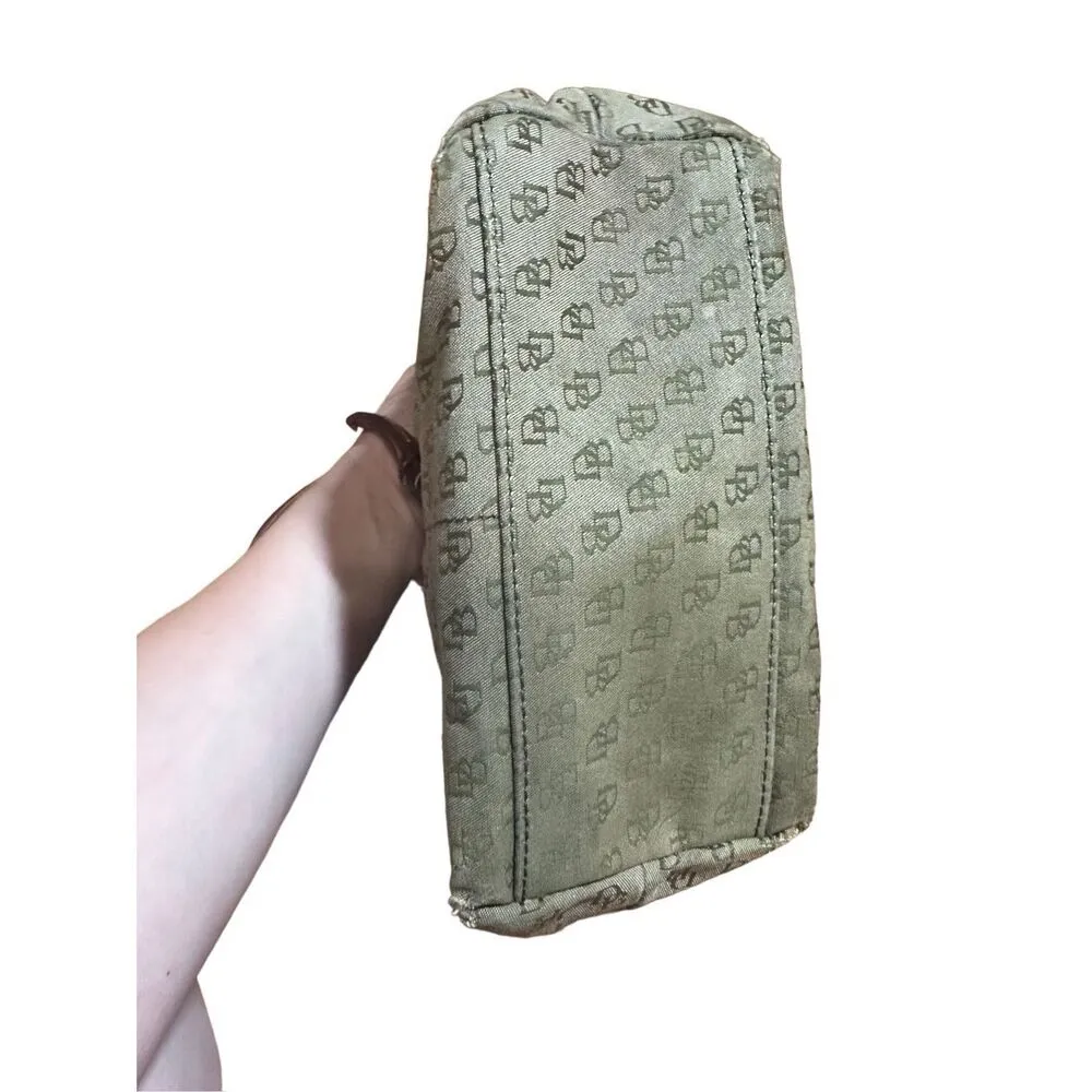 Vintage Dooney & Bourke 1975 Small Zipper Pocket Sac Signature Print - Image 6