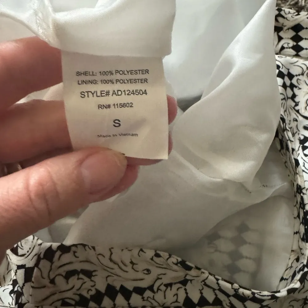 wide leg pants ornate pattern - Image 3