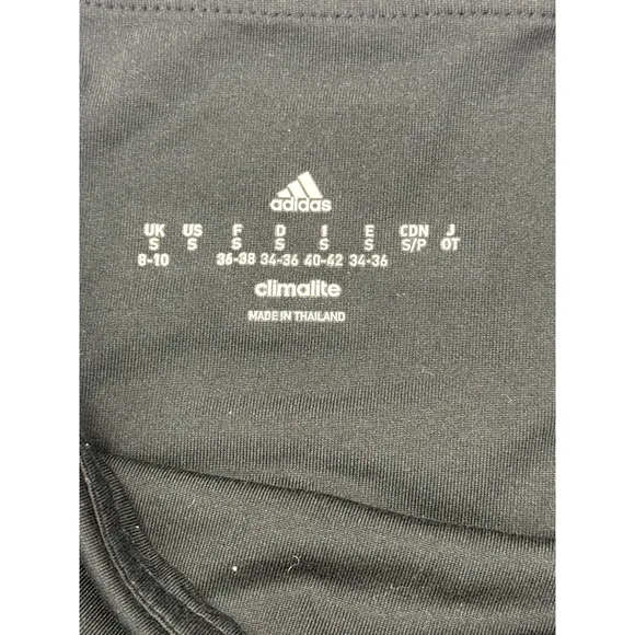 Adidas Climalite Training Leggings Athletic Workout Black‎ Mesh Panels S - Image 4